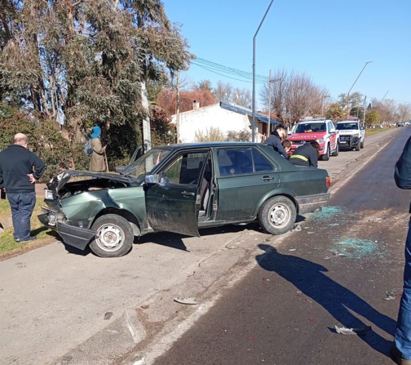 Violento choque en cadena sobre la avenida Emiliozzi